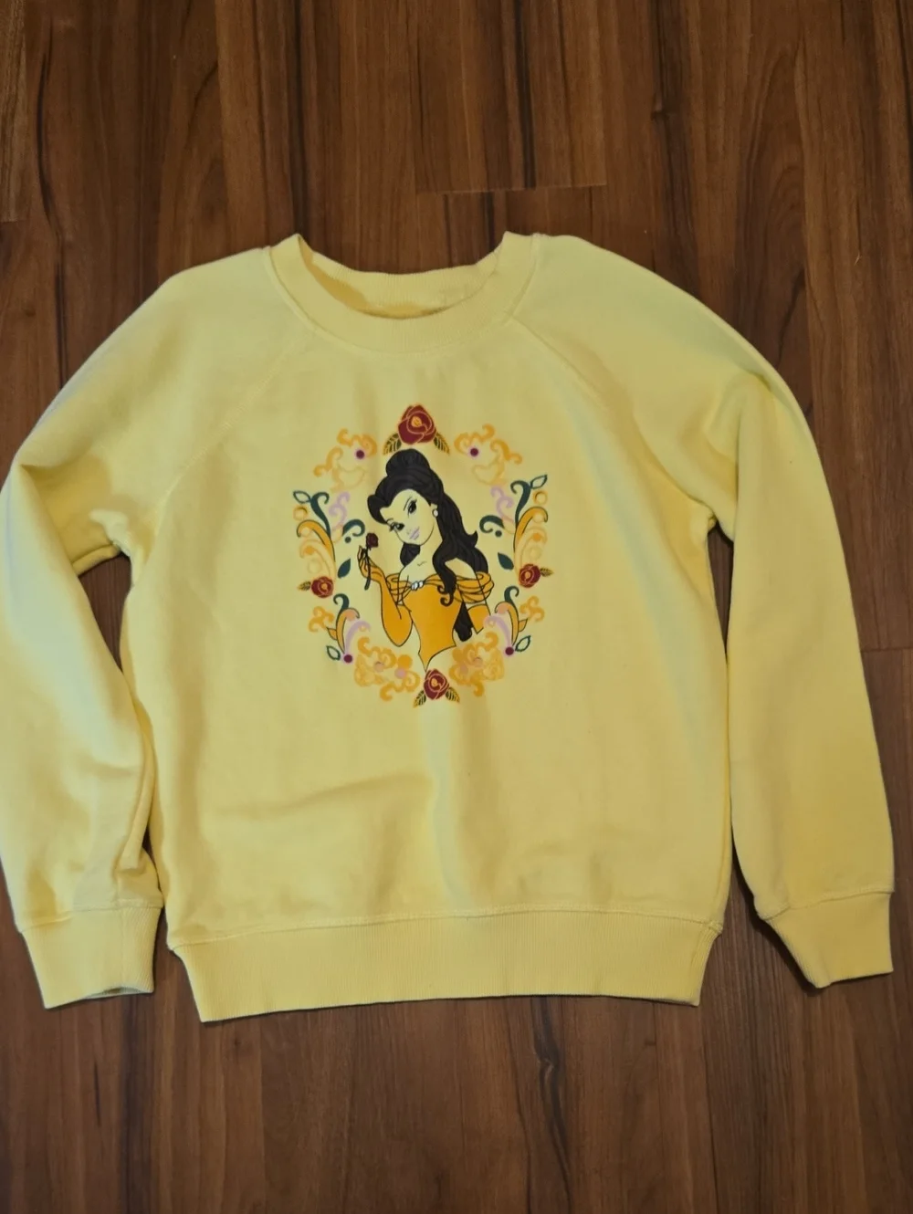 Hanna Andersson Disney Yellow Princess Sweatshirt And Tulle Skirt